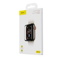 „Baseus Apple“ „Baseus“ 0,23 mm išlenkto ekrano grūdintas stiklas, 38 mm, skirtas „Apple Watch“ laikrodžiui, juodos spal