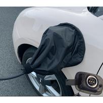 FALOFALO EV prievado dangtelis Elektrinio automobilio įkrovimo prievado dangtelis Dvigubas žiedas Stiprus magnetas Vandeniui atspari medžiaga Lengvas naudojimas (Juoda) juoda