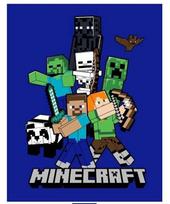 Vaikiškas pledas Minecraft, 110x140 cm