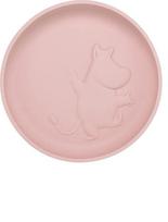 Silikoninė lėkštė Moomin, rosehip pink, 4+ mėn