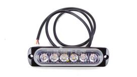 Šoninis gabaritinis žibintas, stroboskopinis 6 LED 12V-24V, oranžinės spalvos 1 vnt.