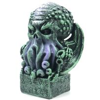 Vintažinė kaukolė Cthulhu statula Namų dekoras Derva Amatai Papuošalai Aštuonkojis Šiuolaikinės skulptūros Figūros Helovino vakarėlio dekoravimas žalia