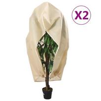Uždangalai augalams su užtrauktukais, 2 vnt., 2,36x2 m, 70g/m²
