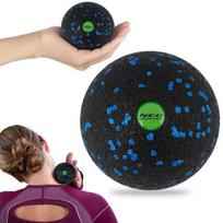 Jogos kamuolys Neo-Sport NS-965, 8 cm, juodas/mėlynas