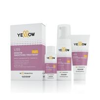 Rinkinys plaukų tiesinimui su keratinu Yellow Keratin Hair Straightener Set