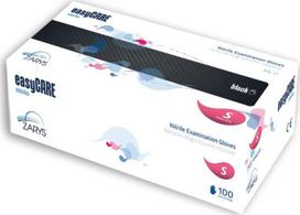 Vienkartinės pirštinės EasyCare S, 100 vnt., juodos