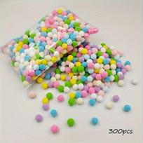 Spalvotų poliesterio vilnos kamuoliukų rinkinys,  Macaron spalva