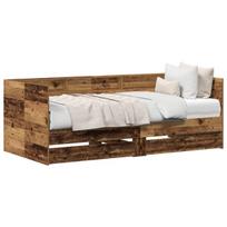 vidaXL Dienos lova Senovinis medis 75 x 190 cm Apdirbta mediena