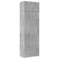 vidaXL Spintelė daiktams, betono, 70x42,5x225cm, apdirbta mediena