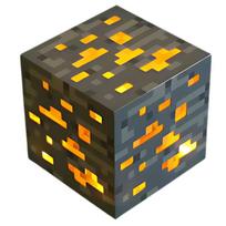 Minecraft Gold Bloko Lempa 7,5 × 7,5 × 7,5 cm