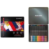 Pieštukai spalvoti apvalūs Acmeliae Artmate Super Soft metalinėje dėžutėje 24 spalvų
