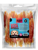 Bubu Pets minkšta vištienos krūtinėlė ant žaliavinės odos lazdelių 500g