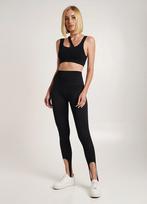 Besiūlės rievuotos tamprės su kilpomis LEGGINGS RIB STRIPE GIULIA x Lichi by Lichi, spalva black, XS/S