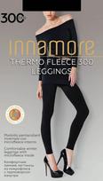 Tamprės moterims Innamore Thermo Fleece Leginggs, juodos, 300 DEN
