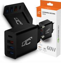 Ltc 60w tinklo įkroviklis: 4xusb, Usb-c Pd 20w, Usb-a Qc 3.0