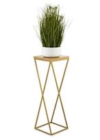 Metalinis gėlių stovas Loft, auksinis, 70 cm