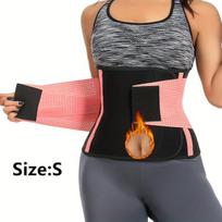 Neopreno sportinis juosmens diržas treniruotėms ,  BH-Peach Pink
