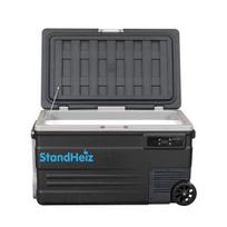 Nešiojamas kompresorinis šaldytuvas 75L – StandHeiz, 12V/24V/230V, šaldymas iki -20°C, kemperiui ir kelionėms
