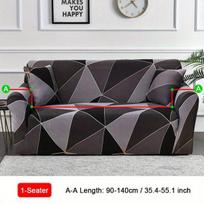 Lapeliais margintas elastingas sofos užvalkalas, D