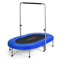 Sulankstomas 2 vietų mini treniruočių batutas, 102 cm, mėlynas