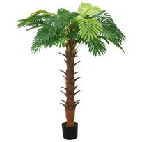 Dirbtinis paprastasis cikas su vazonu, žalias, 160cm, žalia