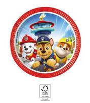 Vienkartinės popierinės lėkštės Paw Patrol Rescue Heroes, 8 vnt.