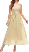 Suknelė moterims Bbonlinedress, smėlio spalvos, 2XL