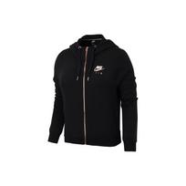 Nike vientos spalvos logotipas raidžių spaudinys su gobtuvu ilgomis rankovėmis striukė Moteriškos striukės Juoda CD9025-010 S black