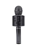 Bluetooth karaoke mikrofonas su LED apšvietimu Manta, juodas