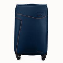 Didelis lagaminas Solier 26 L STL1651, tamsiai mėlynas/rudas