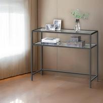 Konsolinis stalas, 35x100x80 cm, Juodas, Konsoollaud, VASAGLE LGT025A01, 35x100x80 cm, Must