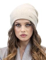 Vivisence Moterų kepurė Beanie, žiema, iš šiltų vilnos verpalų, klasikinis rudens, žiemos kepurė, jaukus, puikiai tinka, trys klostės ant nugaros, vidinis pamušalas, papildomas komfortas, Ecru, vienas dydis, Vienas dydis
