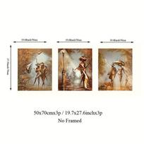 Drobės paveikslų rinkinys, 3 dalys, 20x28 colių (50x70cm)x3p