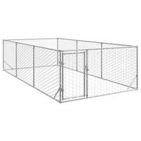 Lauko voljeras šunims su durimis, 2x4x1m, plienas