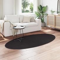Kilimas "HUARTE" Juodas 100x200 cm Ovalus