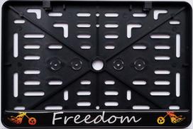 Motociklo valstybinio numerio rėmelis Freedom Virbantė 150 x 250 mm, 1 vnt.