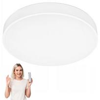 Baltas 60 cm pakabinamas LED šviestuvas plafonas su pulteliu, 3 šviesos spalvos loft
