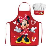 "Disney Minnie" 2 dalių vaikiškos prijuostės ir kepurės rinkinys