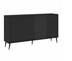 Komoda Intermeble Barcelona 3D3S, juoda