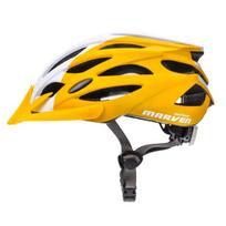 Dviratininko šalmas Meteor Marven, geltonas/baltas/mėlynas/, dydis L (58-61 cm)