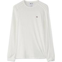 Adidas X CLOT Edison Chen ilgomis rankovėmis briaunoti trišakiai, balti unisex gatvės drabužiai JC8171 XS