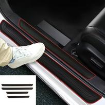 4 vnt. Automobilių Durų Slenksčių Apsaugos Juostos
