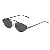 New Metal Sharp-angled Cat Eye Style Trendy Personalized Sunglasses Fashionable Sunglasses For Women  407 juoda