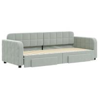 Sofa-lova vidaXL, 80x200 cm, pilka