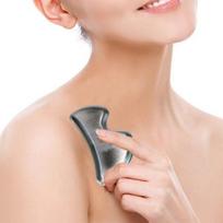 Nerūdijančio Plieno B Formos Gua Sha Priemonė Fibromialgijos Palengvinimui