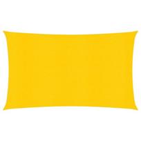 vidaXL Burė nuo saulės, geltonos spalvos, 4x7m, HDPE, 160g/m²