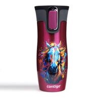 Termo puodelis Contigo West Loop 2.0 470 ml „Žirgas”, uniwersalny