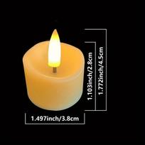 LED žvakės su nuotolinio valdymo pultu