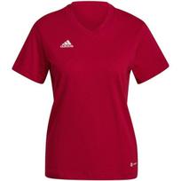 Marškinėliai moterims Adidas Entrada 22 Tee W HC0441, raudoni, S
