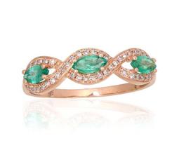 Auksinis žiedas su deimantais Diamond Sky "Athena X" iš raudono, 585 prabos aukso